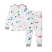 Ski Slopes Organic Cotton Two-Piece Pajamas